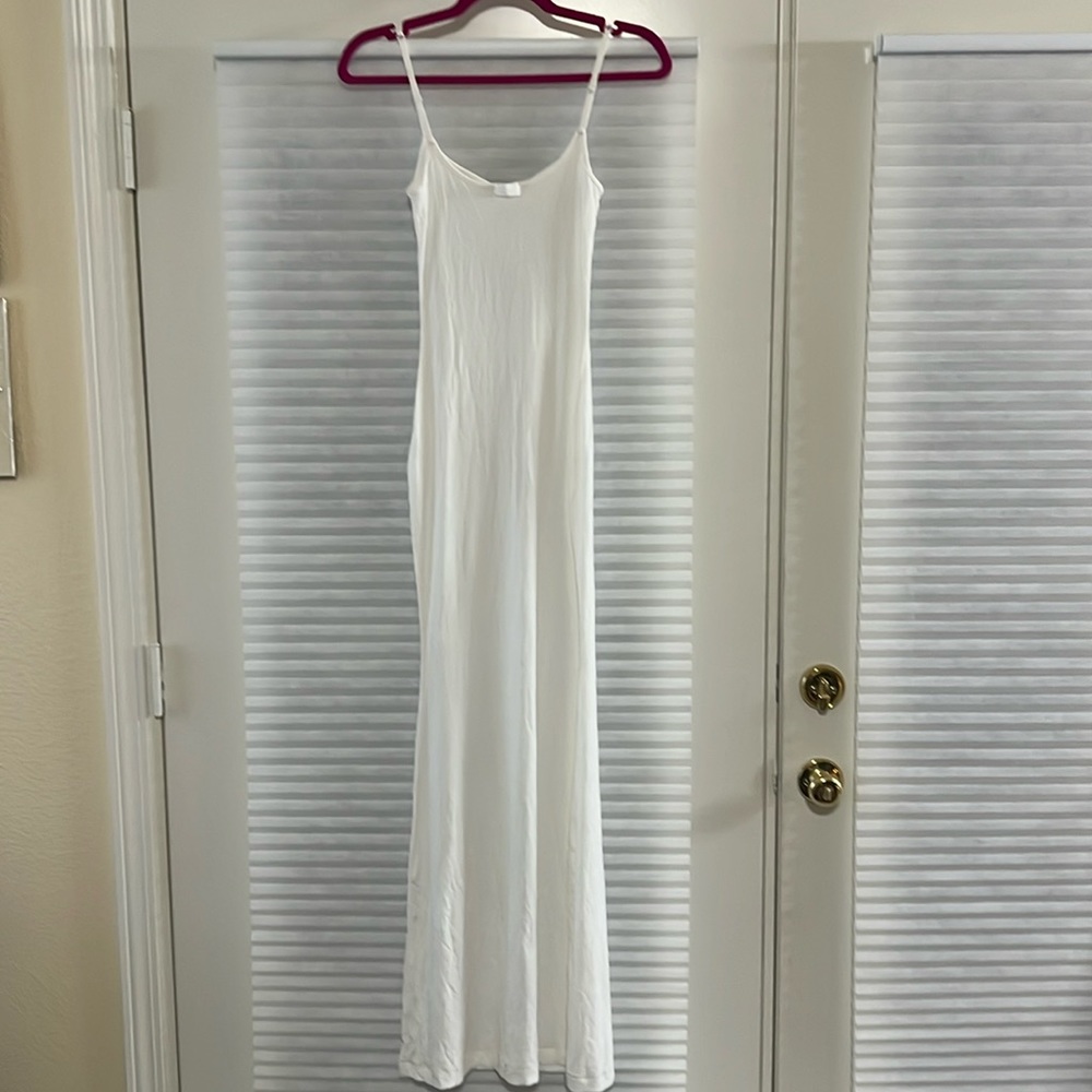 SKIMS White Maxi Slip Dress - Picture 1 of 1